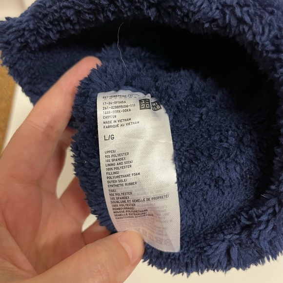 Uniqlo CORDUROY FLEECE ROOM SHOES - Picture 7 of 7